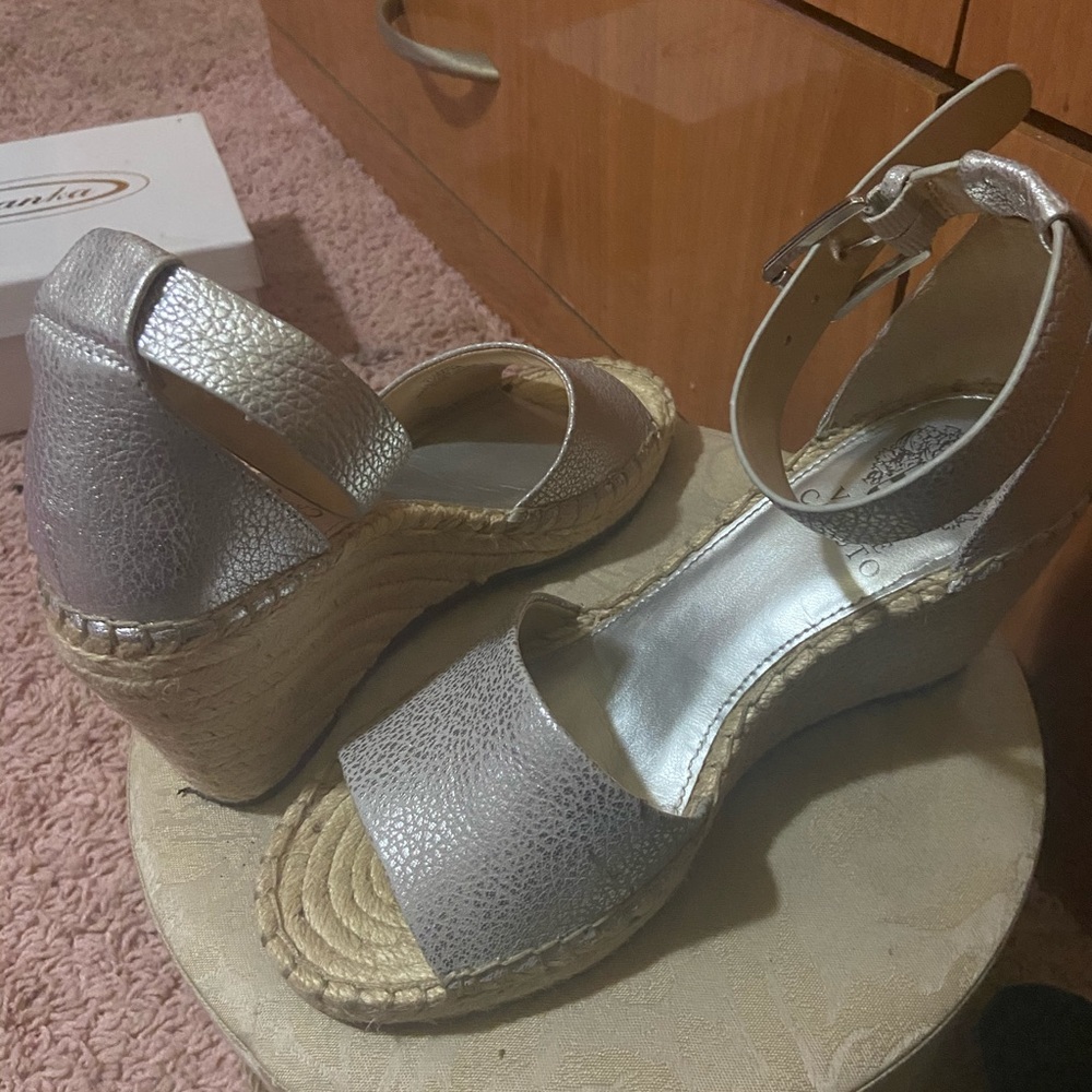 Silver sandals